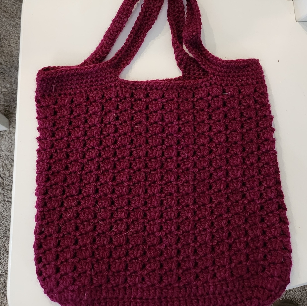 Crocheted Book Tote